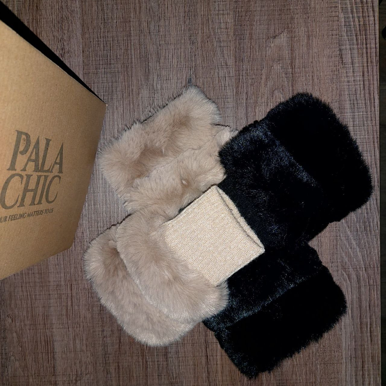 Les gants d'hiver Luxe 2025 ( pack Deux pièces ) اسود و بني معا في علبة واحدة ❤️